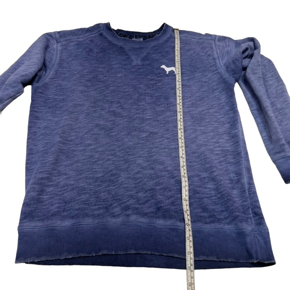 Victoria's Secret PINK Distressed Gradient Blue Sweatshirt Size XS - Picture 10 of 10